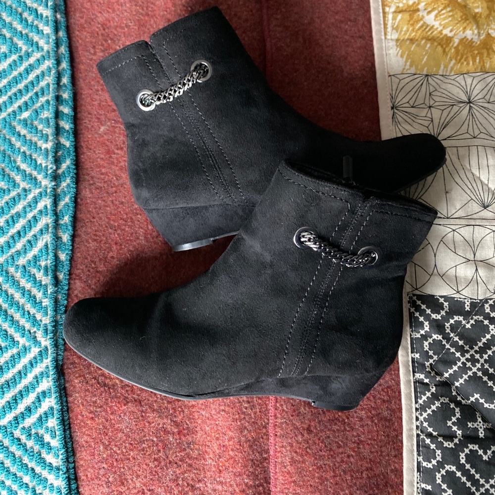 Impo ankle booties with wedge